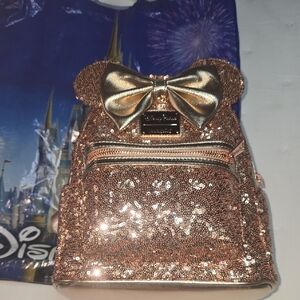 Disney Sparkling Gold Sequin Backpack